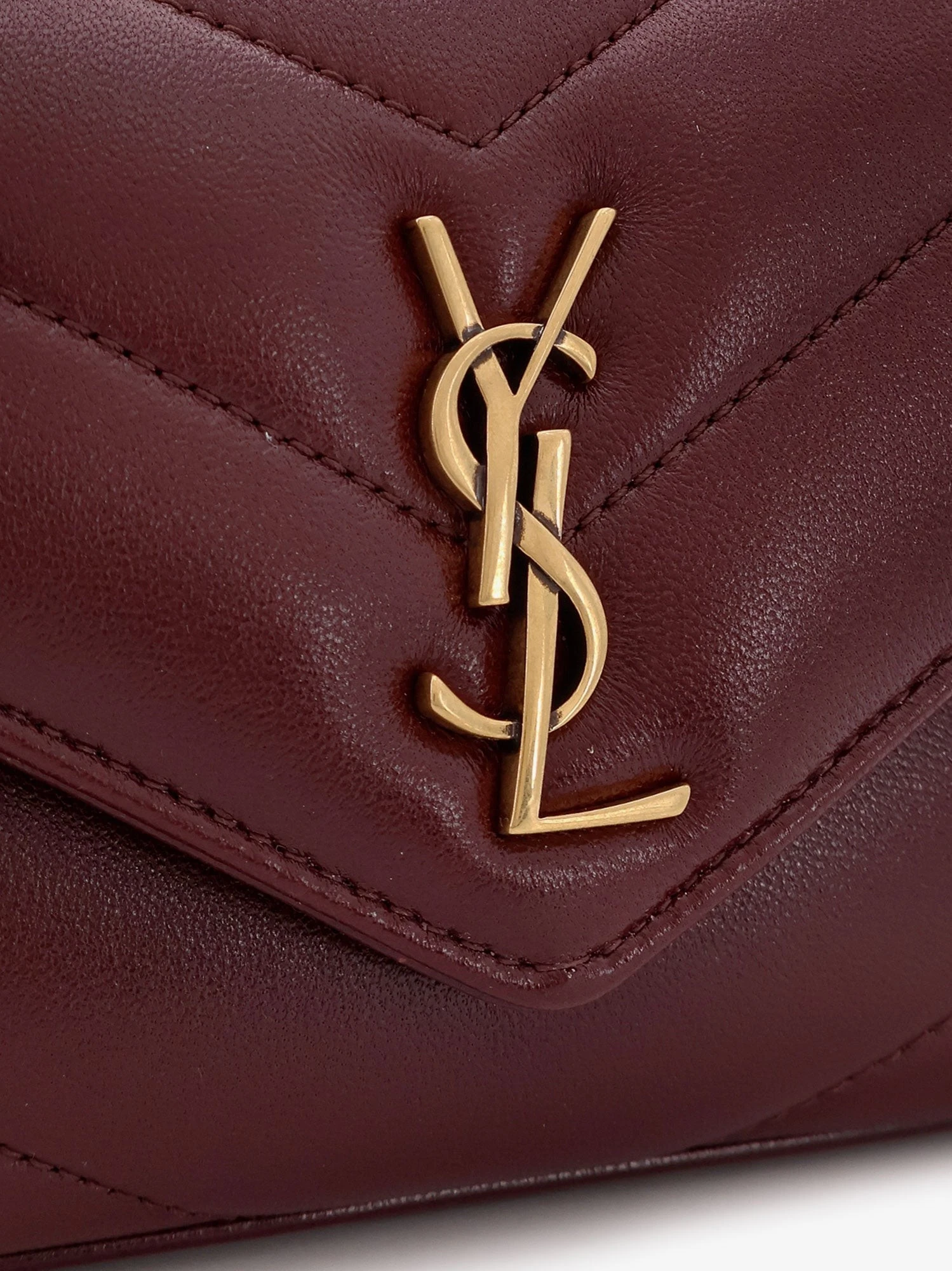 Loulou Mini crossbody bag with chevron stitching.webp