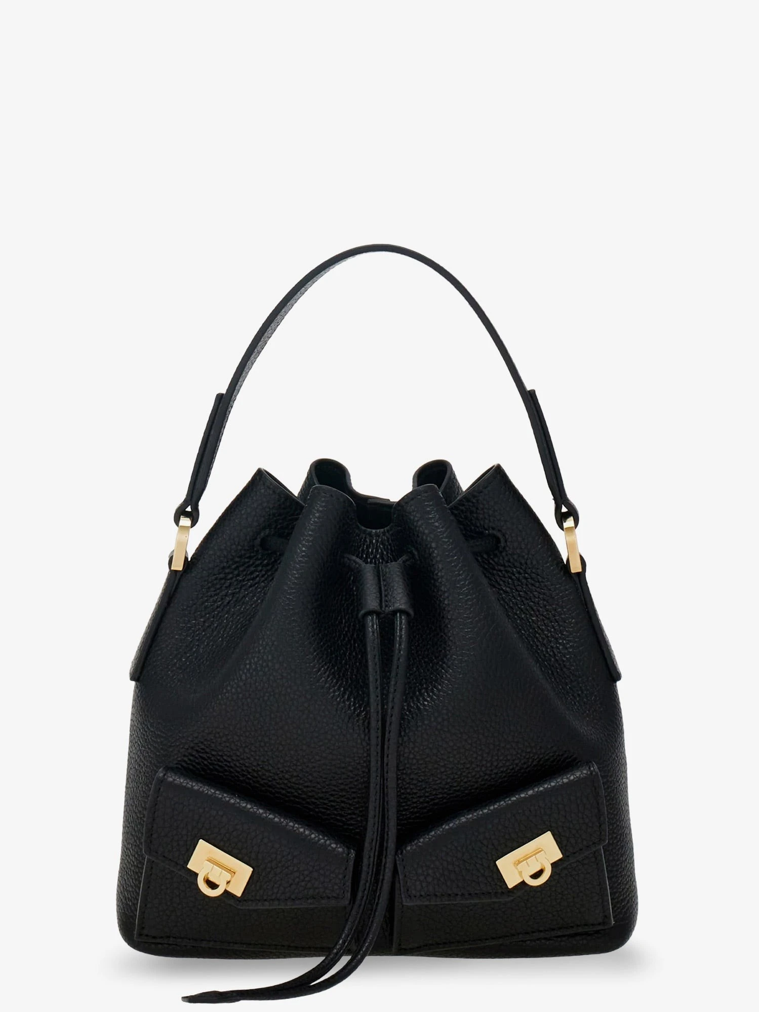 Leather bucket bag.webp
